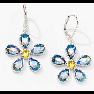 Touchstone Crystal by Swarovski Fresh As A Daisy earrings BNIB Bohemian look